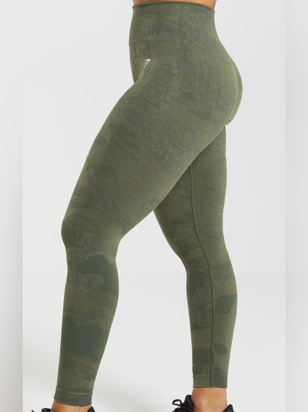 Gymshark Olive Green Seamless High-Rise Leggings